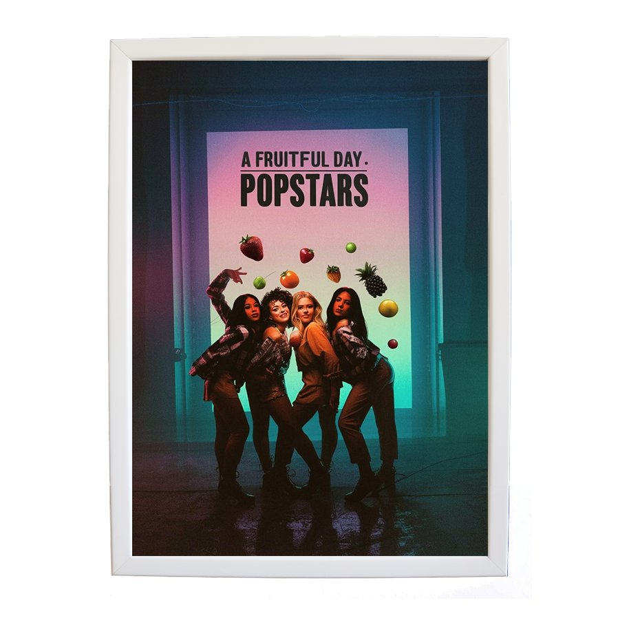 Popstars – Music Room Wall Art – wall art print – A Fruitful Day – punchy electronic pop, four piece girl band – Music Stag