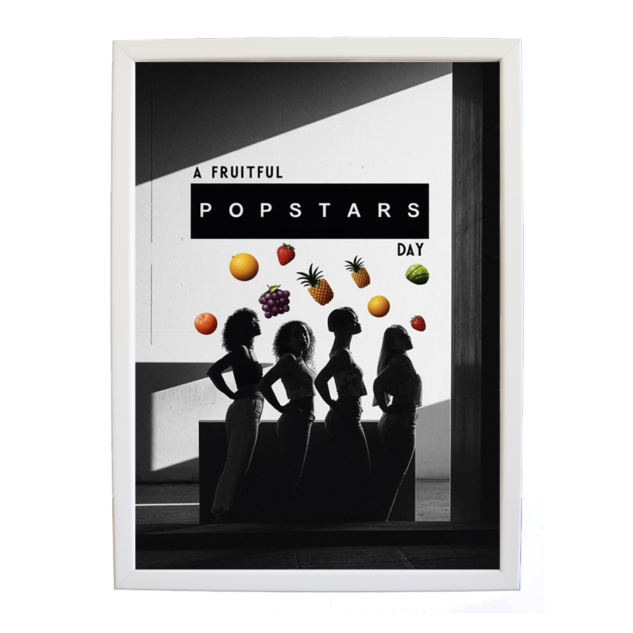 Popstars – Home Music Decor Print – wall art print – A Fruitful Day – punchy electronic pop, four piece girl band – Music Stag