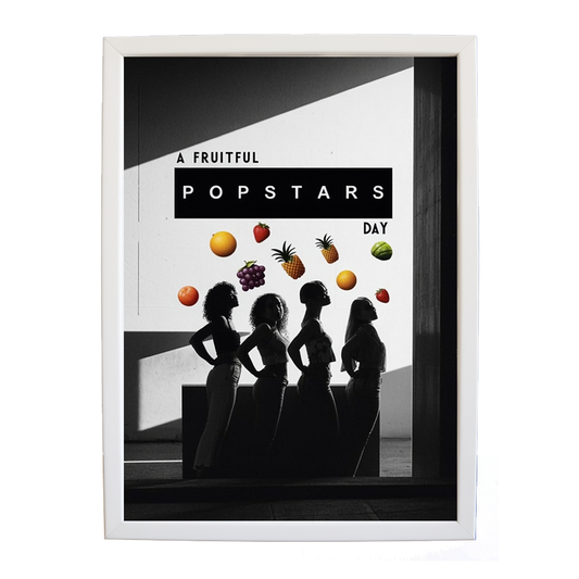 Popstars – Home Music Decor Print – wall art print – A Fruitful Day – punchy electronic pop, four piece girl band – Music Stag