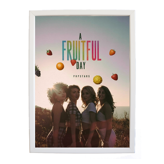 Popstars – Music Poster – wall art print – A Fruitful Day – punchy electronic pop, four piece girl band – Music Stag