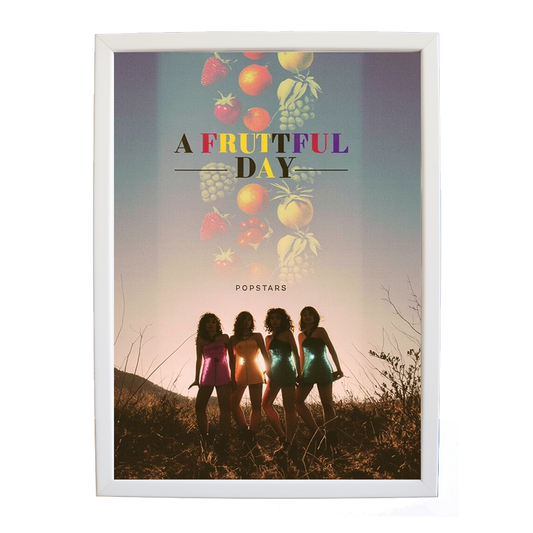 Popstars – Art Music Print – wall art print – A Fruitful Day – punchy electronic pop, four piece girl band – Music Stag