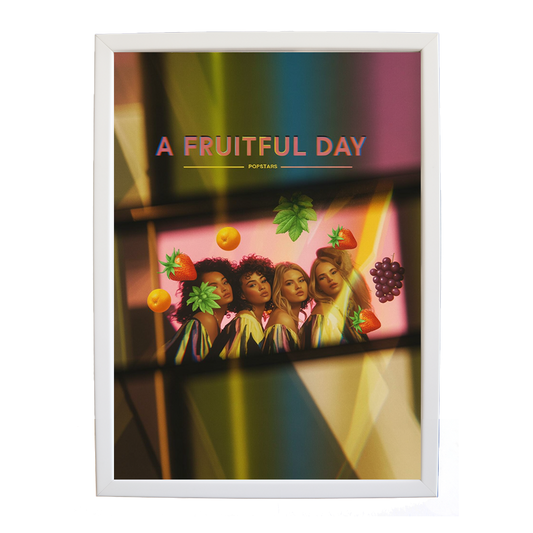 Popstars – Music Canvas Print – wall art print – A Fruitful Day – punchy electronic pop, four piece girl band – Music Stag