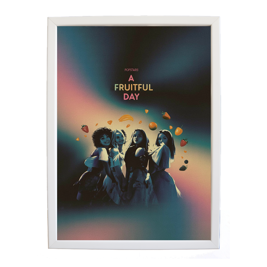 Popstars – Music Decor Print – wall art print – A Fruitful Day – punchy electronic pop, four piece girl band – Music Stag