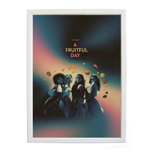 Popstars – Music Decor Print – wall art print – A Fruitful Day – punchy electronic pop, four piece girl band – Music Stag