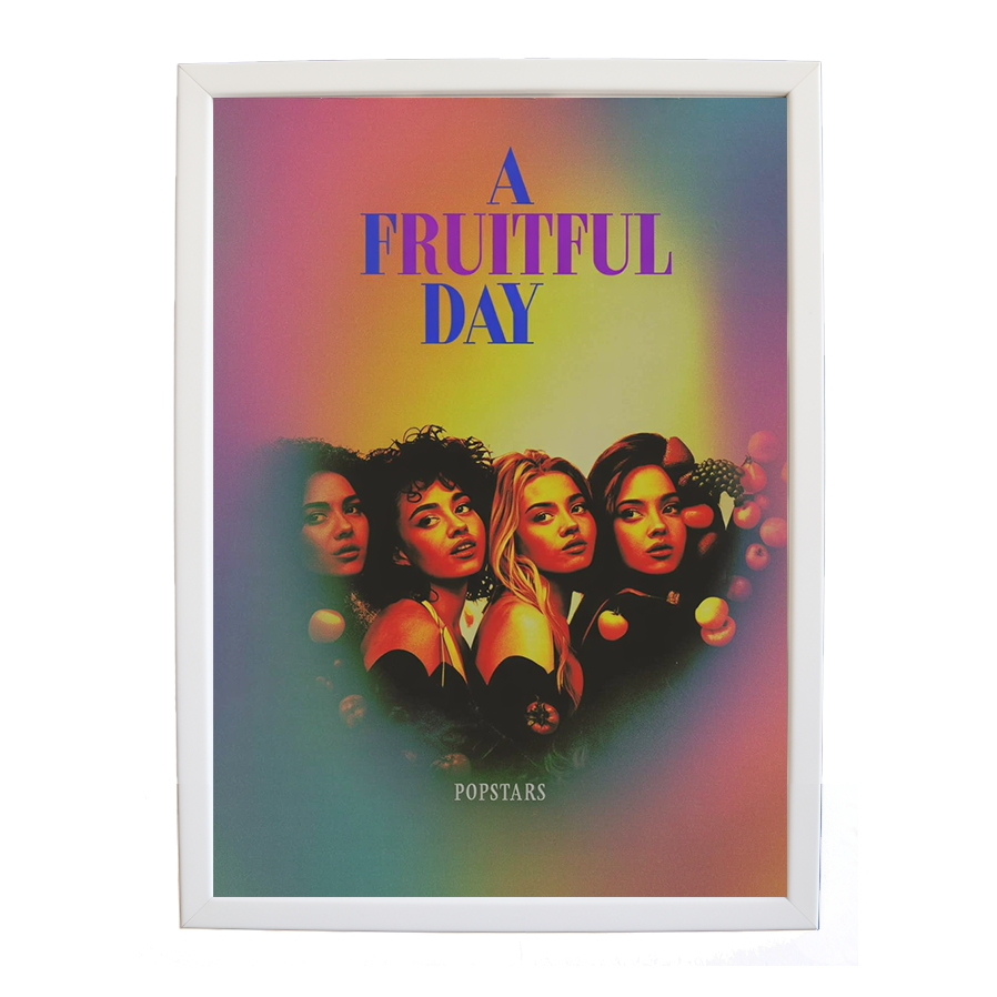 Popstars – Song Wall Art Print – wall art print – A Fruitful Day – punchy electronic pop, four piece girl band – Music Stag
