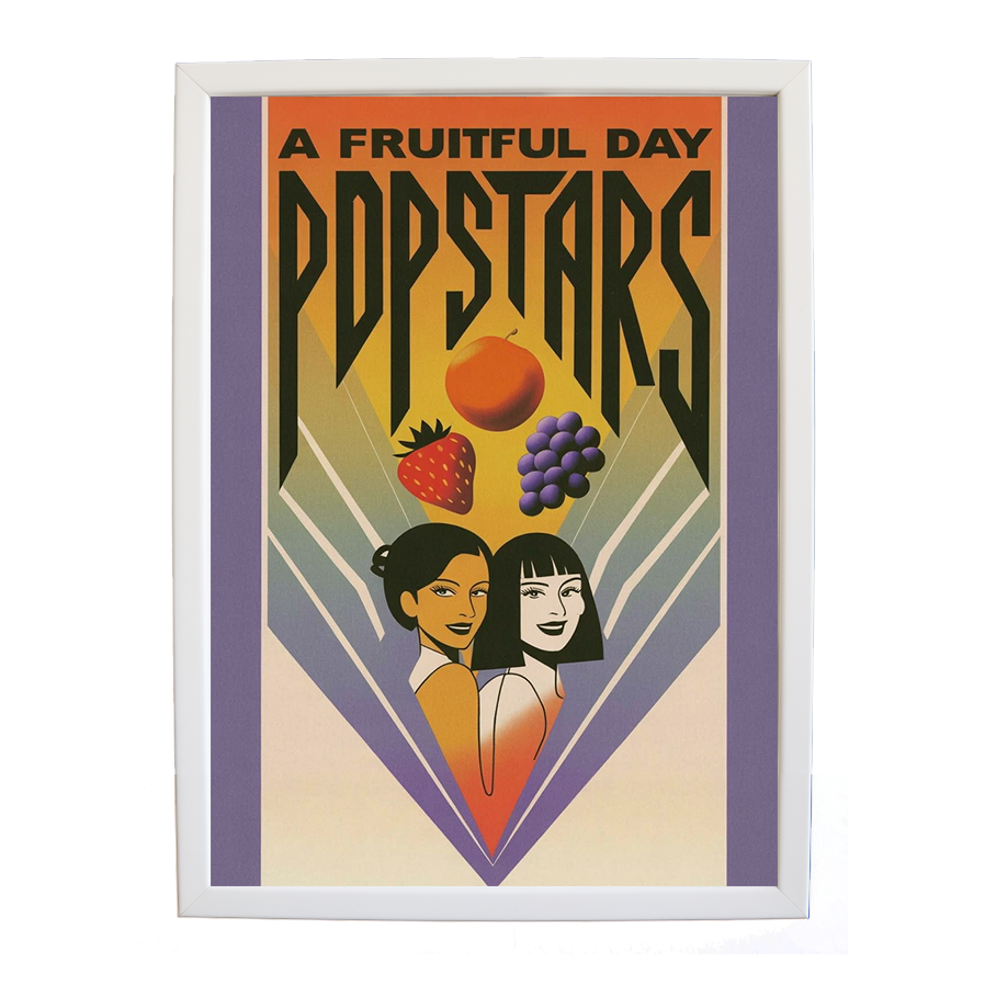 Popstars – Expressive Music Print – wall art print – A Fruitful Day – punchy electronic pop, four piece girl band – Music Stag