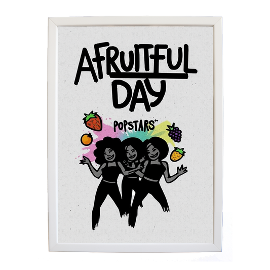 Popstars – Musician Wall Art – wall art print – A Fruitful Day – punchy electronic pop, four piece girl band – Music Stag