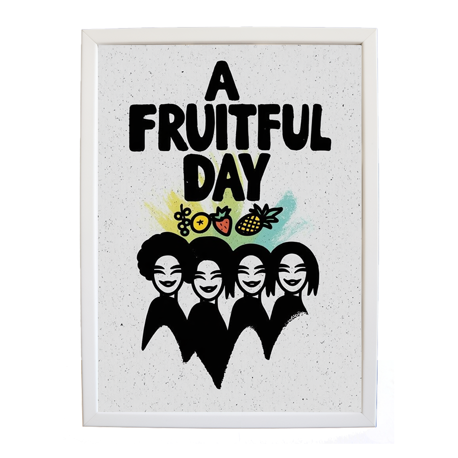Popstars – Wall Art Print – wall art print – A Fruitful Day – punchy electronic pop, four piece girl band – Music Stag