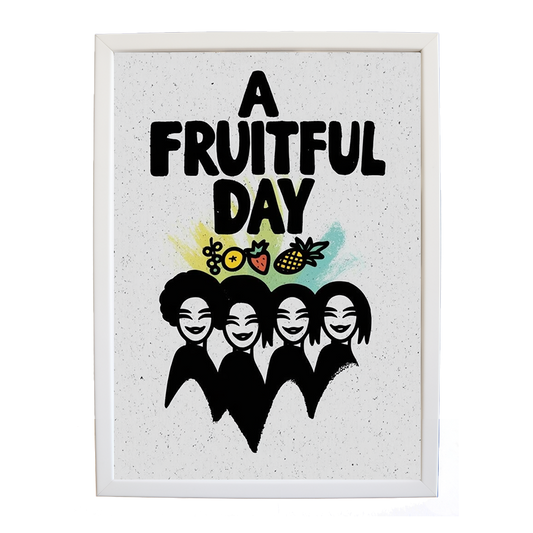 Popstars – Wall Art Print – wall art print – A Fruitful Day – punchy electronic pop, four piece girl band – Music Stag