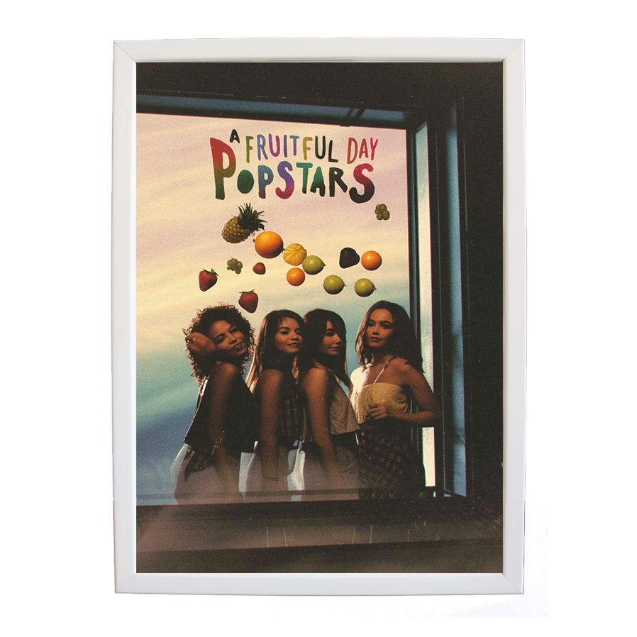 Popstars – Modern Wall Art for Music Lovers – wall art print – A Fruitful Day – punchy electronic pop, four piece girl band – Music Stag