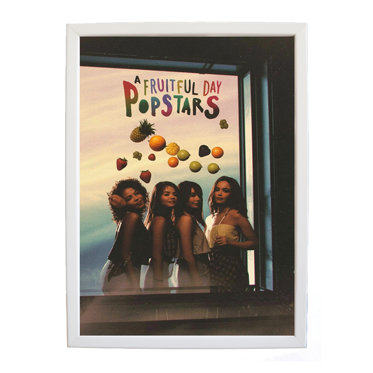 Popstars – Modern Wall Art for Music Lovers – wall art print – A Fruitful Day – punchy electronic pop, four piece girl band – Music Stag
