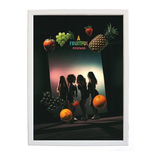 Popstars – Music Artwork for Home – wall art print – A Fruitful Day – punchy electronic pop, four piece girl band – Music Stag