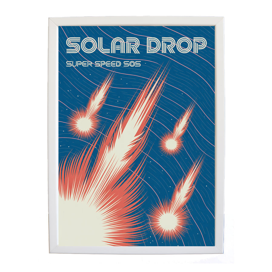 SUPER SPEED SOS – Wall Art Print – wall art print – Solar Drop – EDM, with four-on-the-floor kicks, crisp hi-hats, pulsating synth bass and euphoric vocals – Music Stag
