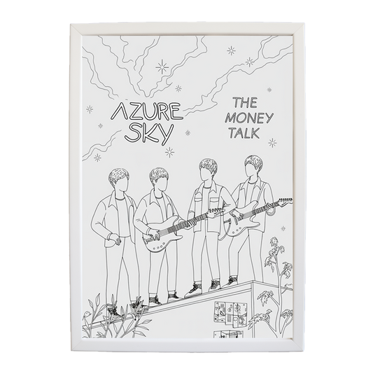 The Money Talk – Music Theme Poster – wall art print – Azure Sky – rock, indie rock and alt rock – Music Stag