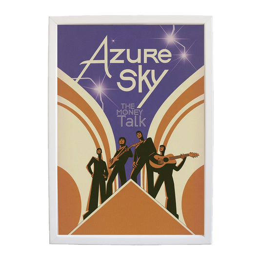 The Money Talk – Song Inspired Art Print – wall art print – Azure Sky – rock, indie rock and alt rock – Music Stag