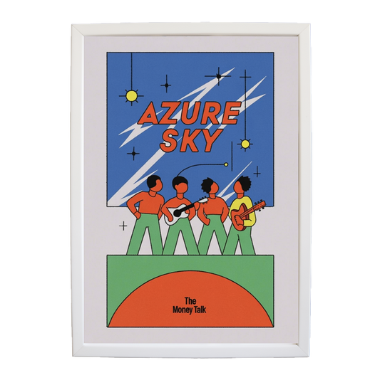 The Money Talk – Wall Art Print – wall art print – Azure Sky – rock, indie rock and alt rock – Music Stag