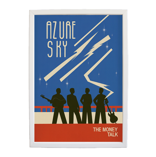 The Money Talk – Music Art Print – wall art print – Azure Sky – rock, indie rock and alt rock – Music Stag