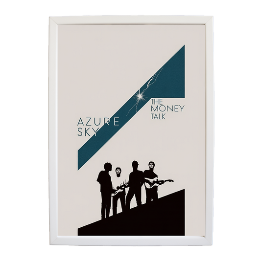 The Money Talk – Music Illustration Print – wall art print – Azure Sky – rock, indie rock and alt rock – Music Stag
