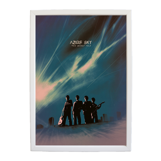 The Money Talk – Music Poster – wall art print – Azure Sky – rock, indie rock and alt rock – Music Stag