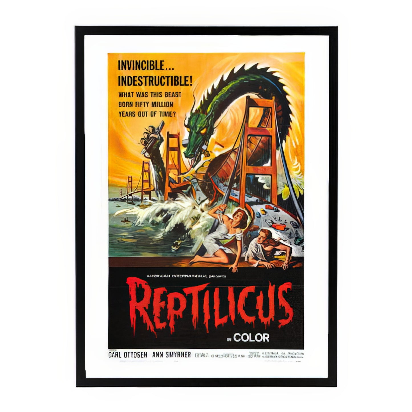 Reptilicus (1961) Movie Poster – Vintage Monster Horror