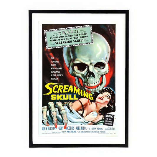The Screaming Skull (1958) Movie Poster β Retro Horror Artwork