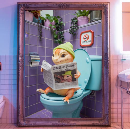 The Cozy Critter (Orange Dragon with Beanie)