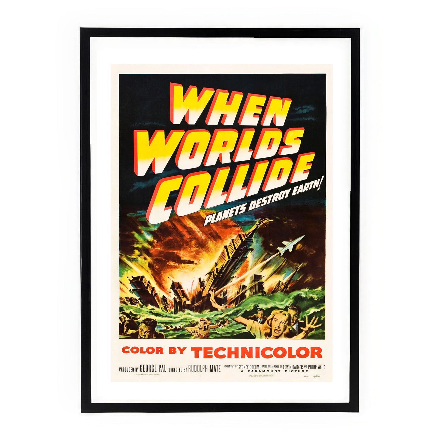 When Worlds Collide (1951) Movie Poster – Classic Sci-Fi Disaster Art