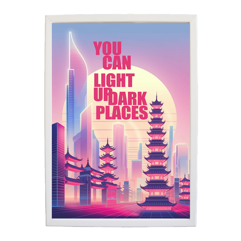 Synthwave Dawn - You Can Light Up Dark Places (Cyber Glow Series #21)