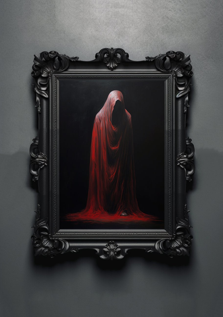 Ghost Spirit Artwork. Gothic Prints. Oil Painting. Skull Poster. Demonic Palace. Spooky Gifts. Gothic Home Decor. Gothic Art. Witchy Gifts.