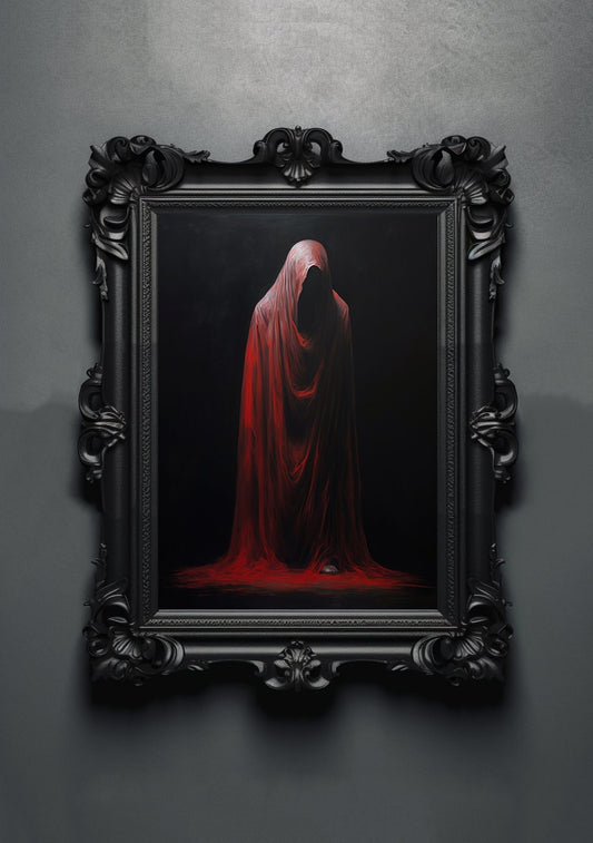 Ghost Spirit Artwork. Gothic Prints. Oil Painting. Skull Poster. Demonic Palace. Spooky Gifts. Gothic Home Decor. Gothic Art. Witchy Gifts.