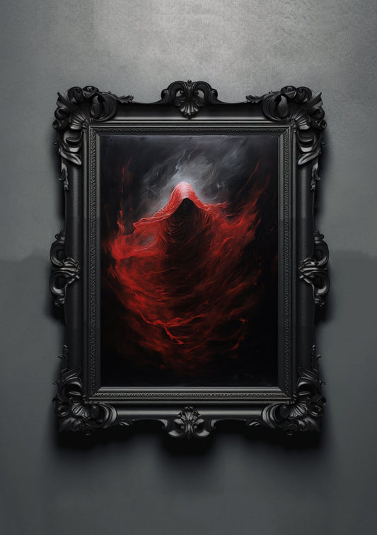 Ghost Spirit Artwork. Gothic Prints. Oil Painting. Skull Poster. Demonic Palace. Spooky Gifts. Gothic Home Decor. Gothic Art. Witchy Gifts.