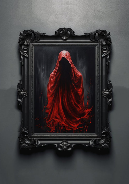 Ghost Spirit Artwork. Gothic Prints. Oil Painting. Skull Poster. Demonic Palace. Spooky Gifts. Gothic Home Decor. Gothic Art. Witchy Gifts.