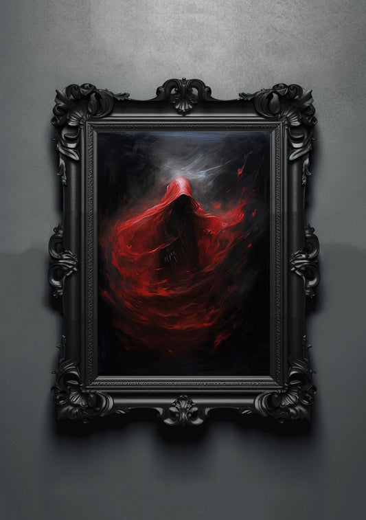 Ghost Spirit Artwork. Gothic Prints. Oil Painting. Skull Poster. Demonic Palace. Spooky Gifts. Gothic Home Decor. Gothic Art. Witchy Gifts.