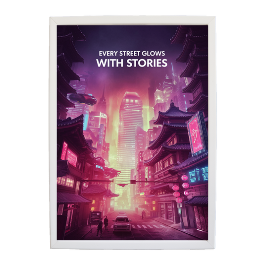 Neon Future - Sci-Fi Cityscape Wall Art