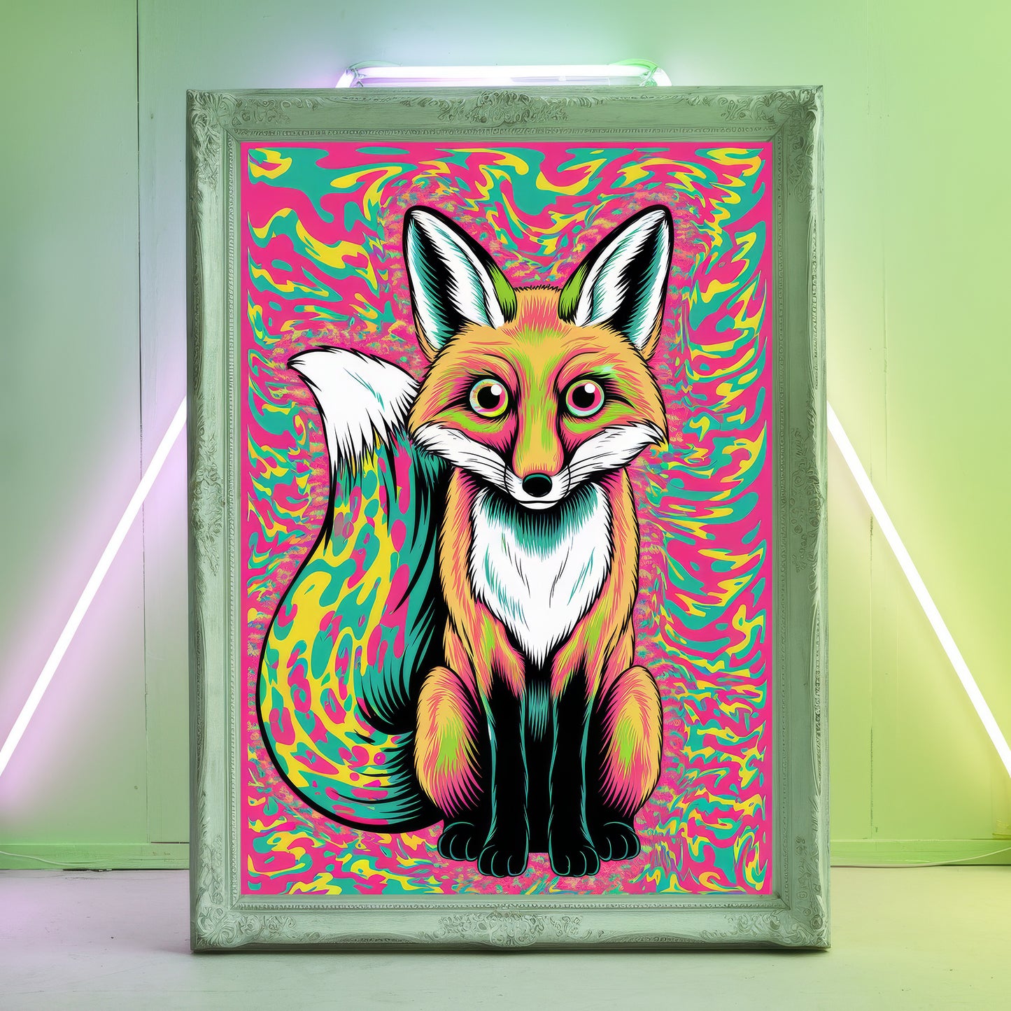 Funky Fox 5 Wall Art Poster Print