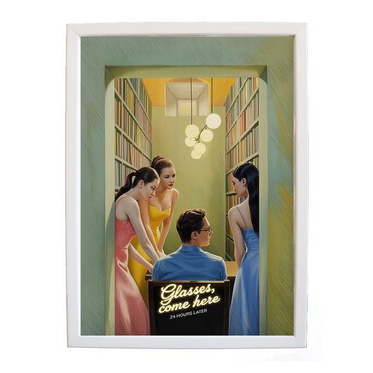 24 Hours Later – Abstract Music Art – wall art print – Glasses Come Here – neo-soul, R&B, soul, girl band – Music Stag