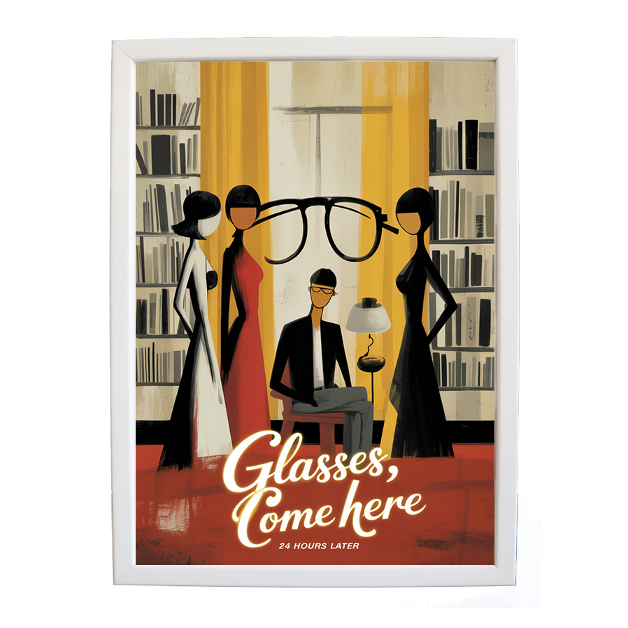 24 Hours Later – Retro Music Print – wall art print – Glasses Come Here – neo-soul, R&B, soul, girl band – Music Stag