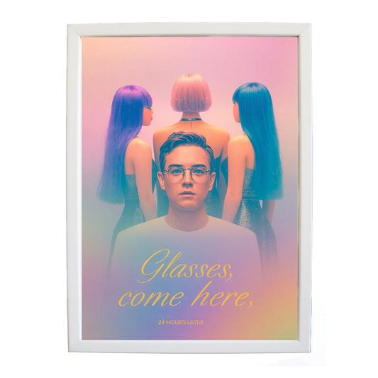 24 Hours Later – Minimalist Music Poster – wall art print – Glasses Come Here – neo-soul, R&B, soul, girl band – Music Stag