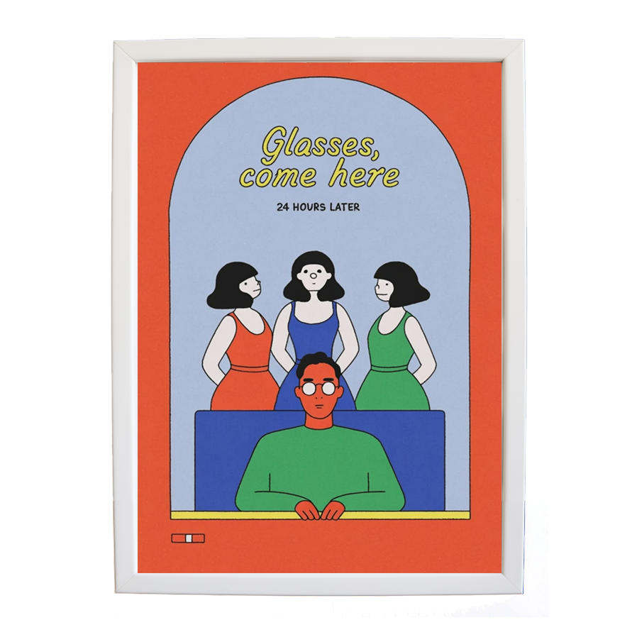 24 Hours Later – Music Artwork for Home – wall art print – Glasses Come Here – neo-soul, R&B, soul, girl band – Music Stag