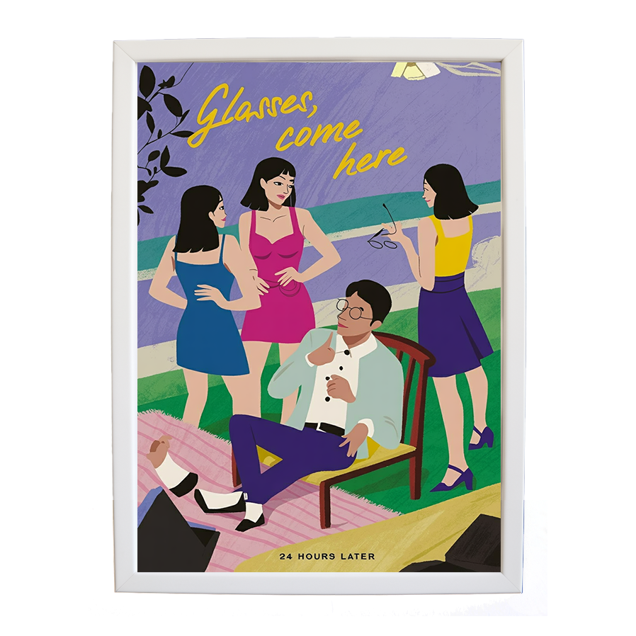 24 Hours Later – Music Art Poster – wall art print – Glasses Come Here – neo-soul, R&B, soul, girl band – Music Stag