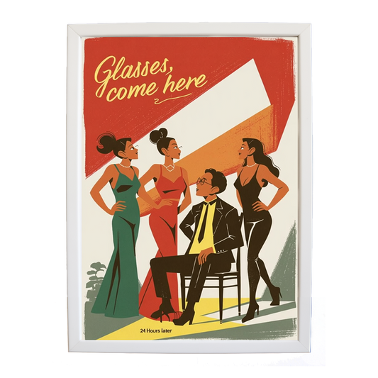 24 Hours Later – Music Lover Wall Print – wall art print – Glasses Come Here – neo-soul, R&B, soul, girl band – Music Stag