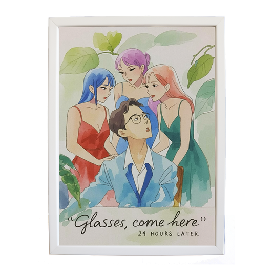 24 Hours Later – Retro Music Print – wall art print – Glasses Come Here – neo-soul, R&B, soul, girl band – Music Stag