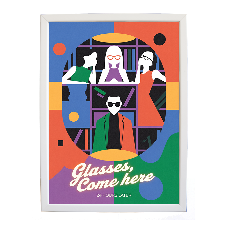 24 Hours Later – Sound Inspired Wall Print – wall art print – Glasses Come Here – neo-soul, R&B, soul, girl band – Music Stag