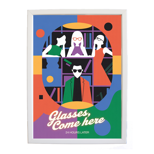 24 Hours Later – Sound Inspired Wall Print – wall art print – Glasses Come Here – neo-soul, R&B, soul, girl band – Music Stag