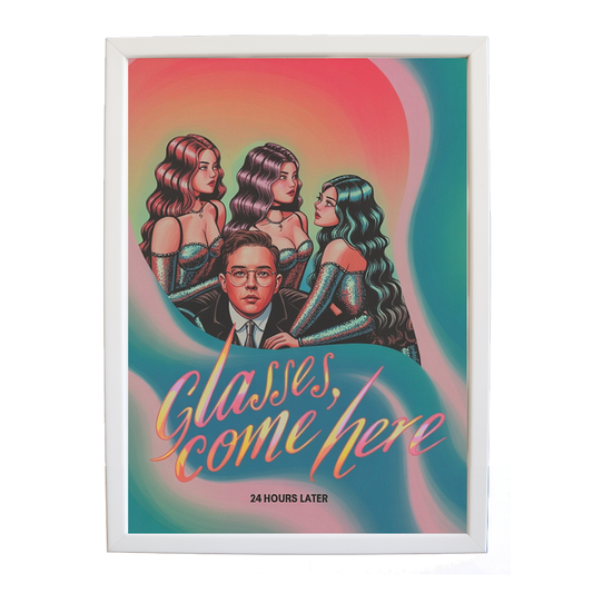 24 Hours Later – Music Lover Wall Print – wall art print – Glasses Come Here – neo-soul, R&B, soul, girl band – Music Stag