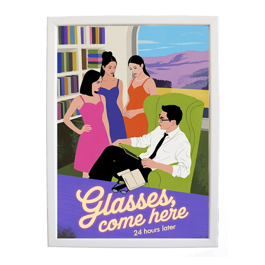 24 Hours Later – Soundwave Wall Print – wall art print – Glasses Come Here – neo-soul, R&B, soul, girl band – Music Stag