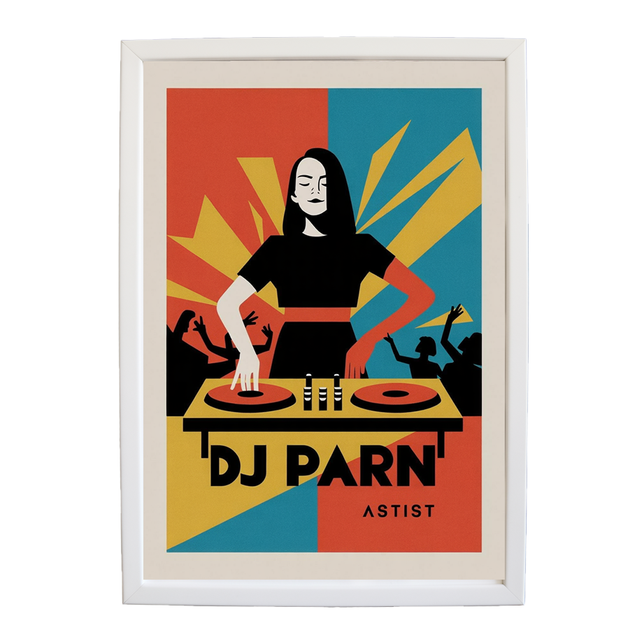 Minimalist Studio Print Composition wall art print by Music Stag ASTIST — DJ Parn #105