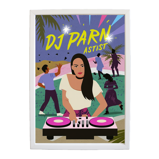 Fluid DJ Poster Poster wall art print by Music Stag ASTIST — DJ Parn #10