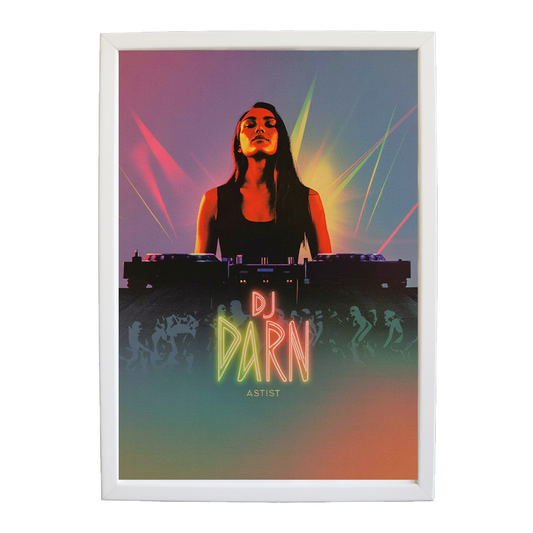 Neon Music Artwork Composition wall art print by Music Stag ASTIST — DJ Parn #110