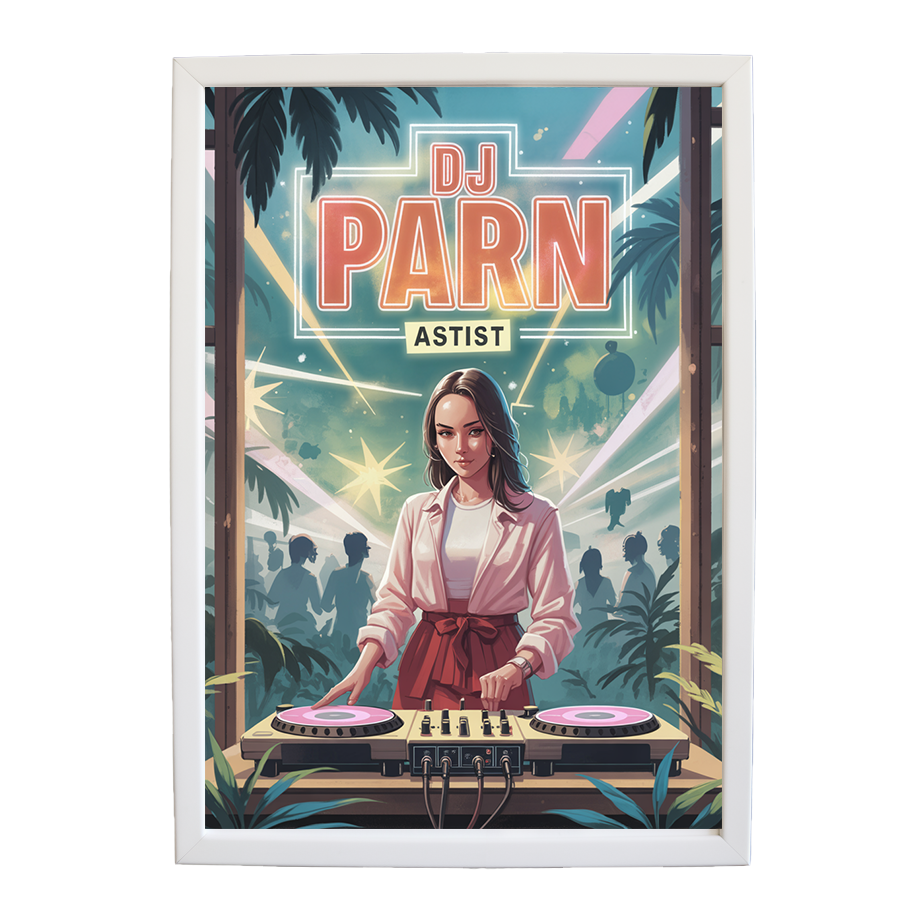 Electric Visual Rhythm Composition wall art print by Music Stag ASTIST — DJ Parn #120